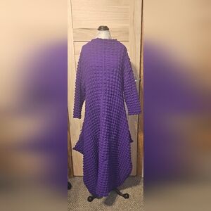 Chic Long Sleeve Purple Dress